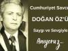 Doğan Öz'ü Saygı ve Sevgiyle Anıyoruz...